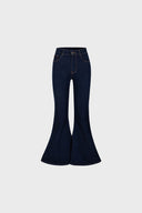 Jeansy Miss Super Flare Dark Navy