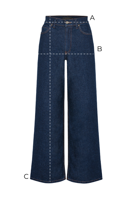 Jeansy Miss Wide Deep Navy