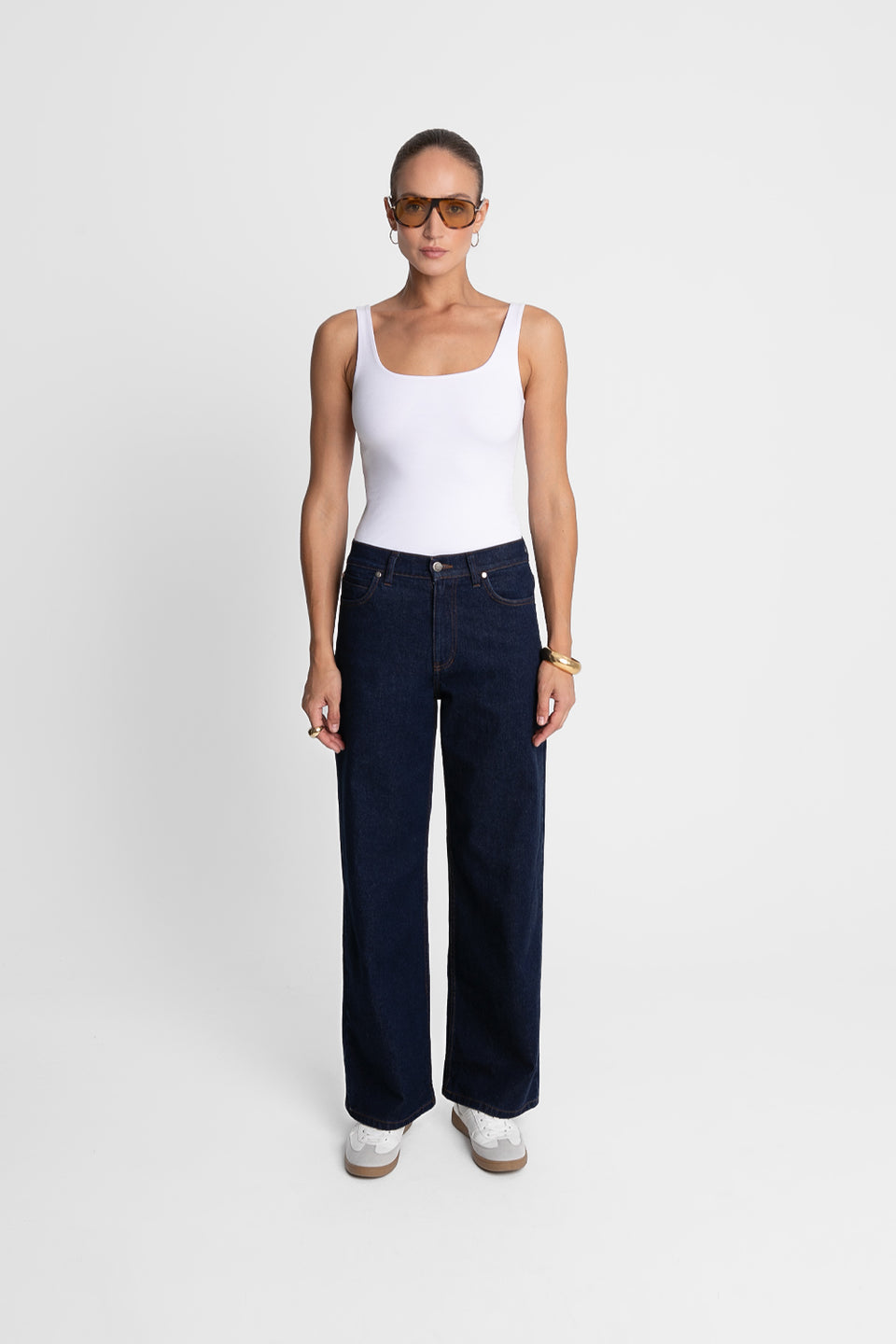 Jeansy Miss Wide Deep Navy