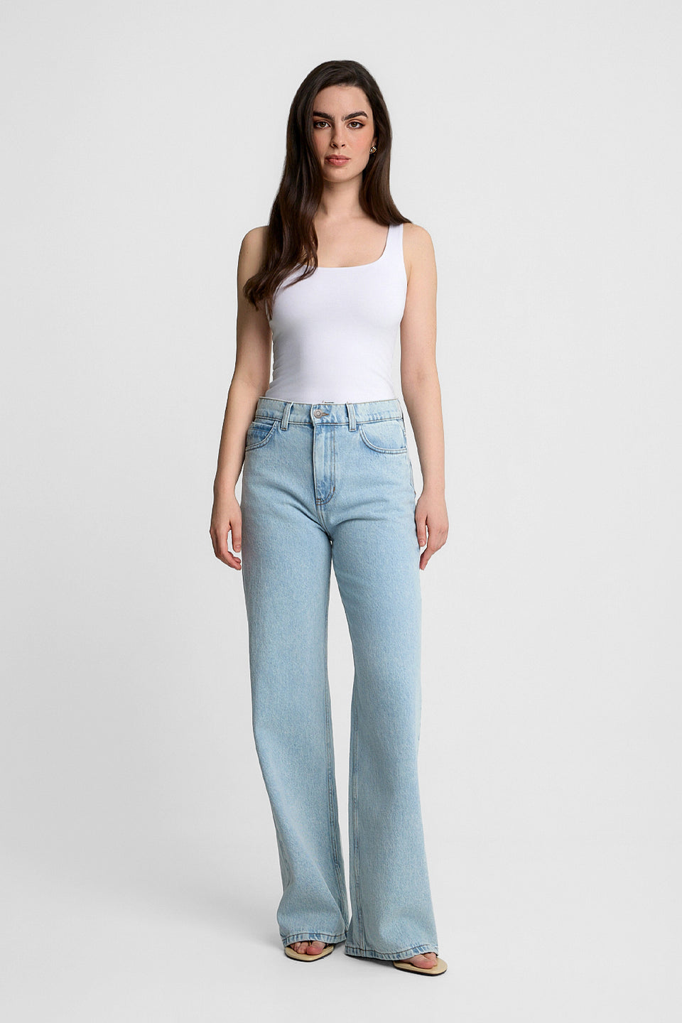 Jeansy Miss Wide Light Blue