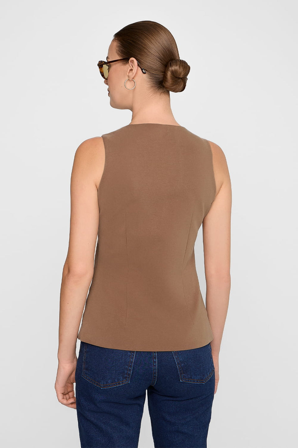 Miss Demure Mokka Vest