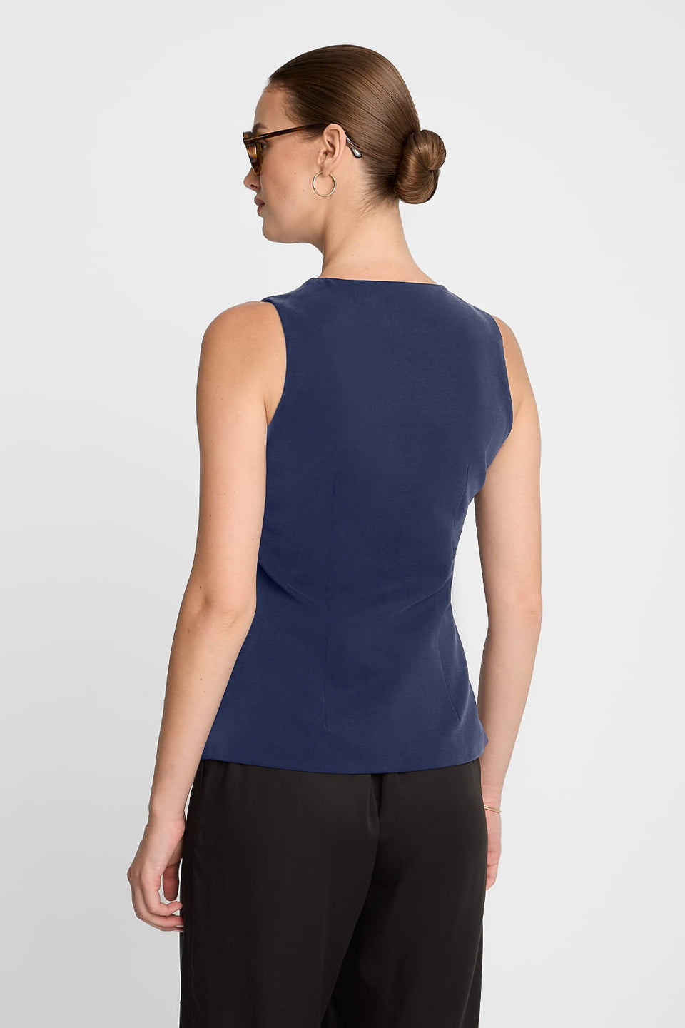 Miss Demure Navy Vest