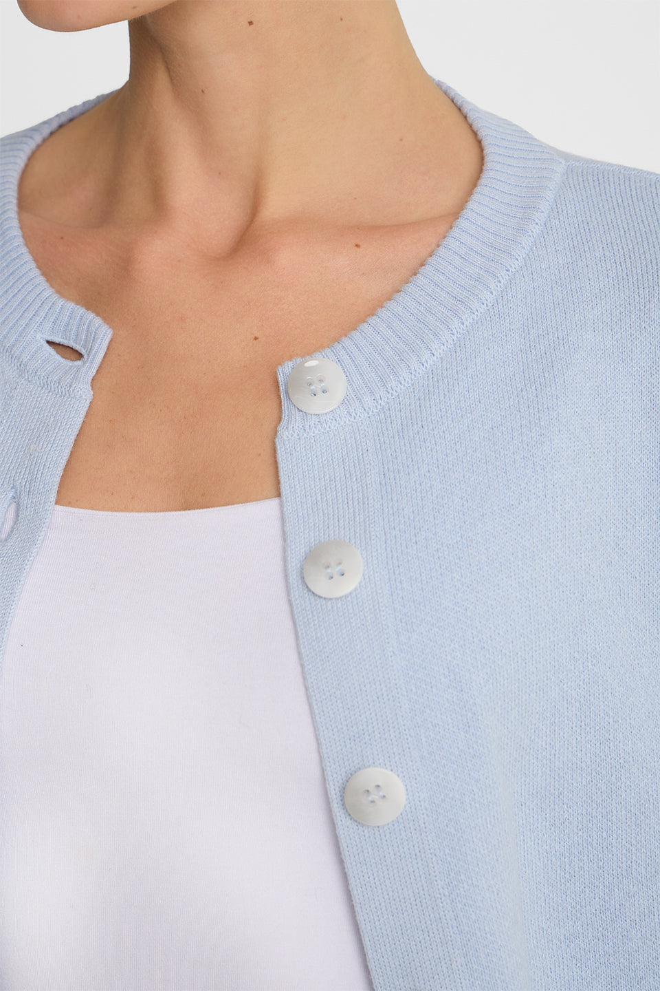 Miss Chic Light Blue Cardigan
