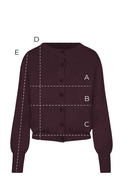 Kardigan Miss Chic Plum