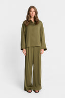 Miss Suri Olive Shirt
