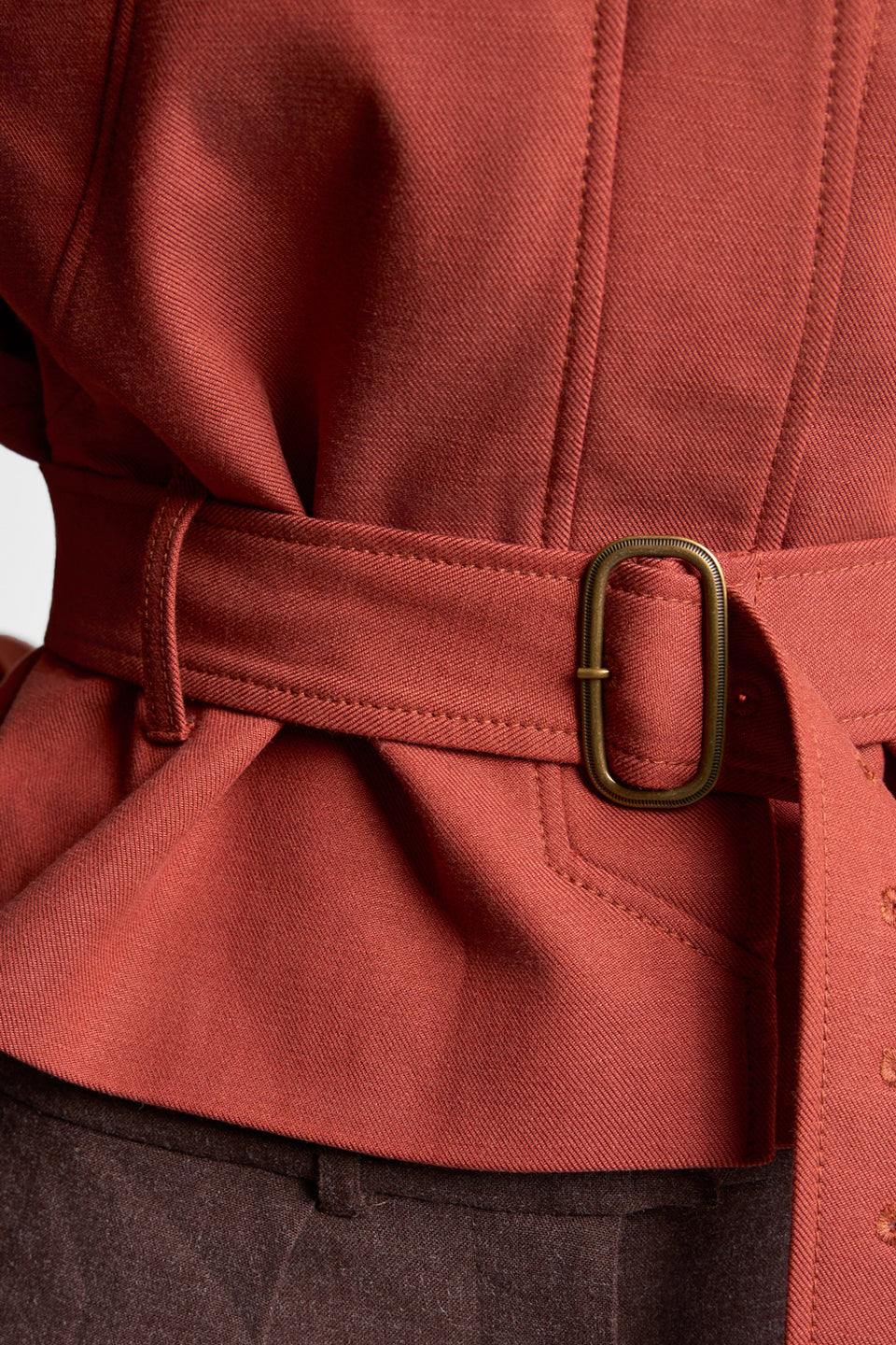 Miss Sheriff Red Brown Jacket