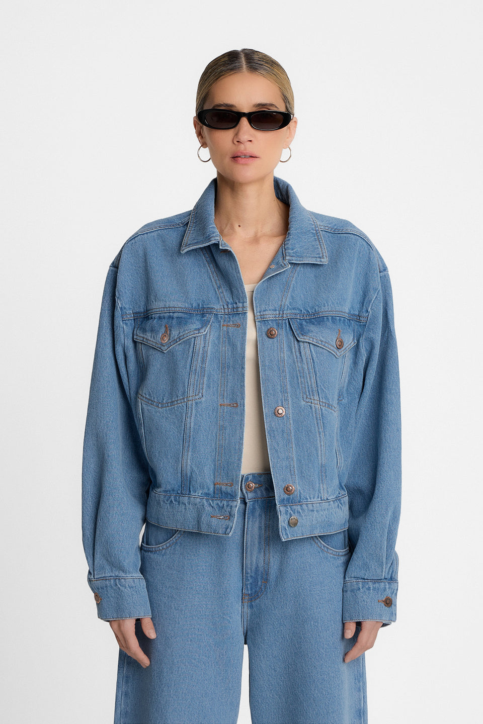 Kurtka Miss Edgy Light Blue