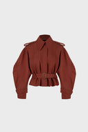 Kurtka Miss Sheriff Red Brown