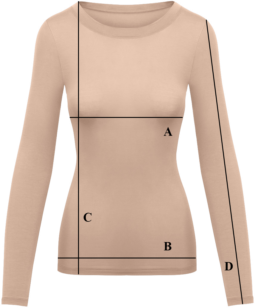 Longsleeve Miss Invisible C-neck Cappuccino