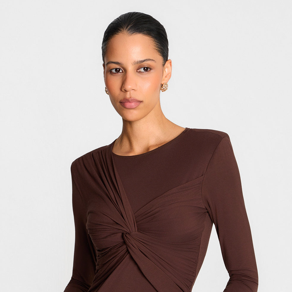 Miss Desert Chocolate Long-Sleeved Top