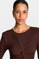 Miss Desert Chocolate Long-Sleeved Top