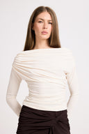 Miss Ari Vanilla Long-sleeved Top