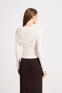 Miss Ari Vanilla Long-sleeved Top