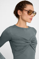 Longsleeve Miss Draped Olive