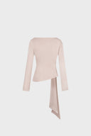 Miss Gaya Beige Long-sleeved Top