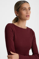 Longsleeve Miss Lea Burgundy
