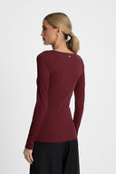 Longsleeve Miss Lea Burgundy