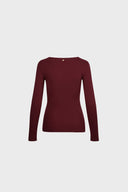 Longsleeve Miss Lea Burgundy