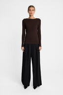 Longsleeve Miss Lea Dark Chocolate