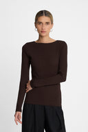 Longsleeve Miss Lea Dark Chocolate