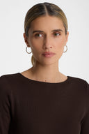 Longsleeve Miss Lea Dark Chocolate