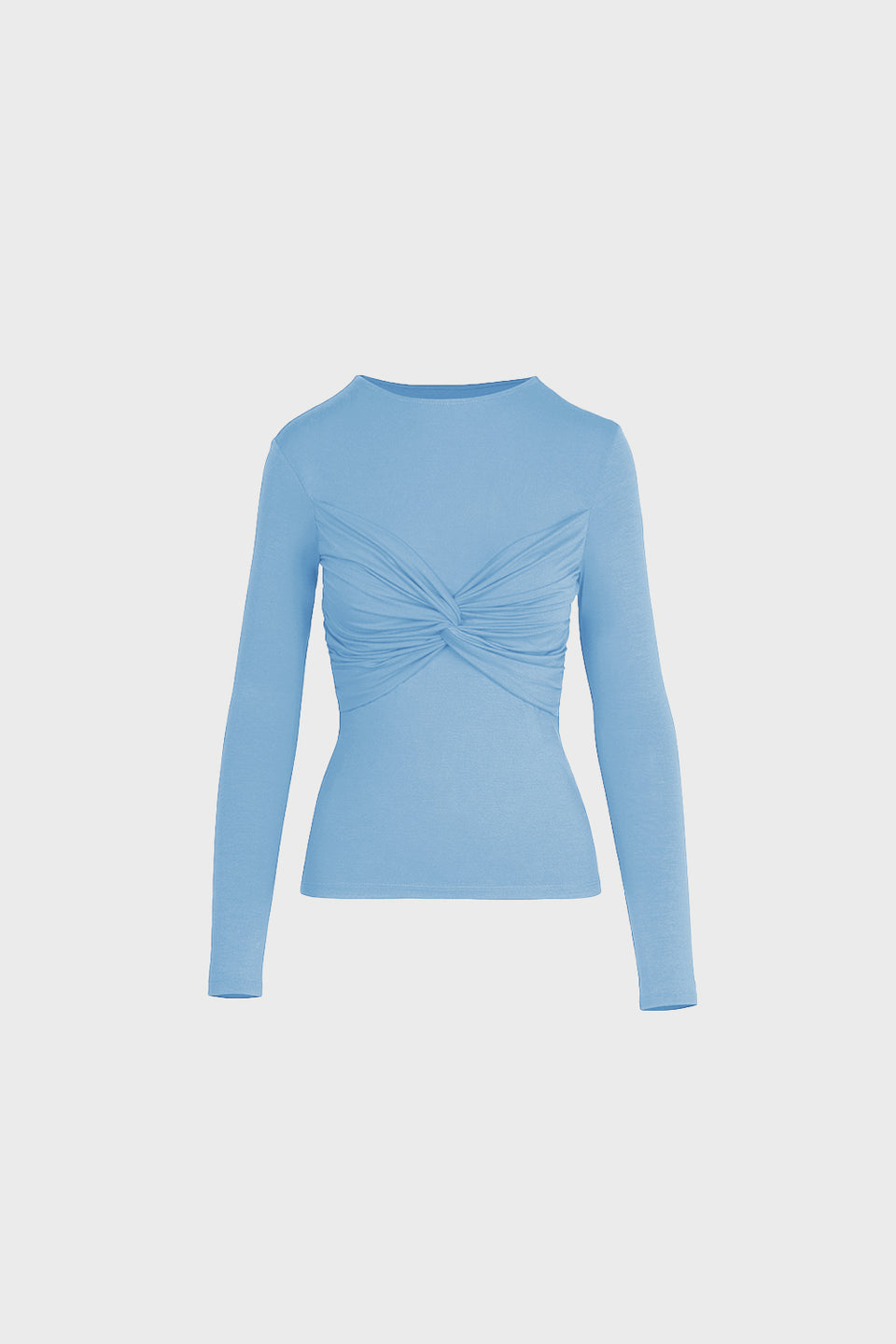 Longsleeve Miss Draped Light Blue