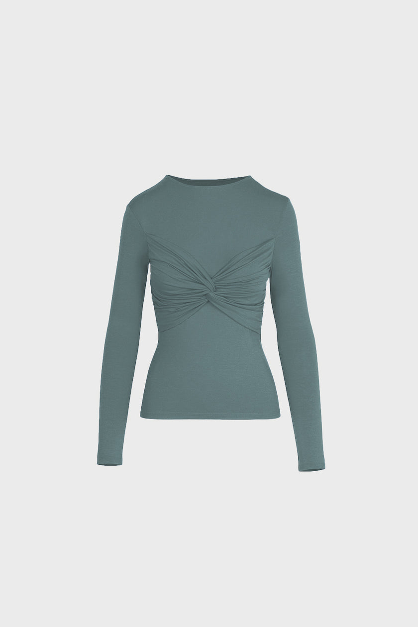 Longsleeve Miss Draped Olive