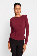 Longsleeve Miss Polly Burgundy