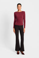 Longsleeve Miss Polly Burgundy