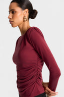 Longsleeve Miss Polly Burgundy