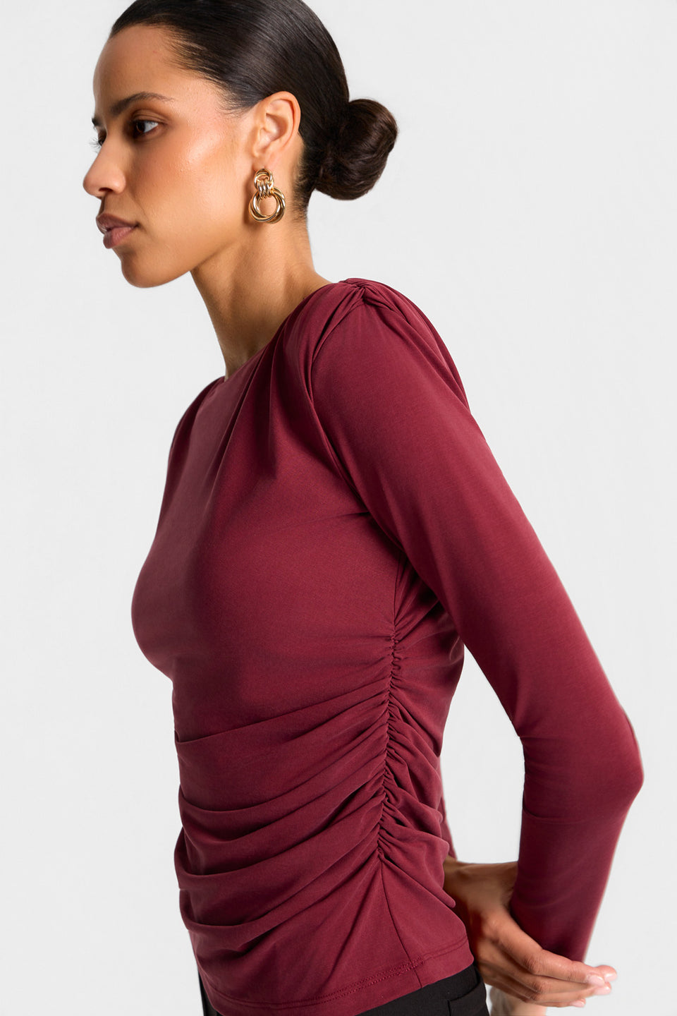 Longsleeve Miss Polly Burgundy
