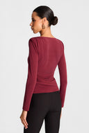 Longsleeve Miss Polly Burgundy