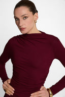 Longsleeve Miss Sculptural Burgundy