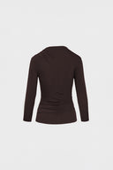 Longsleeve 3/4 Miss Sculptural Dark Chocolate