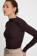 Longsleeve Miss Sculptural Chocolate