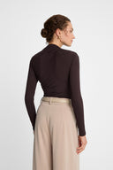 Longsleeve Miss Sculptural Chocolate