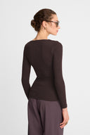 Longsleeve Miss Caro Dark Chocolate