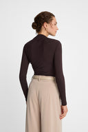 Longsleeve Miss Sculptural Dark Chocolate