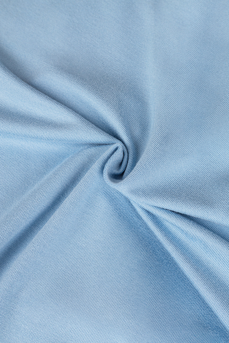 Miss Sculptural Light Blue Long-Sleeved Top