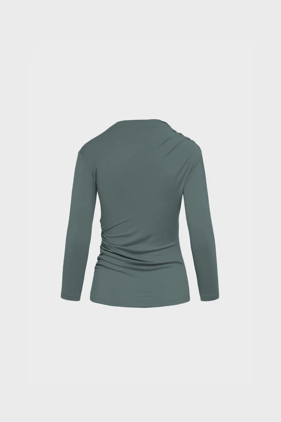 Miss Sculptural Olive Long-Sleeved Top