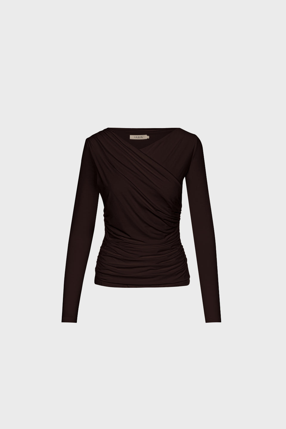 Miss Sway Chocolate Long-Sleeved Top
