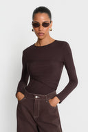 Longsleeve Miss Walles Chocolate