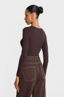 Longsleeve Miss Walles Chocolate