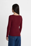 Longsleeve Miss Womanly Burgundy