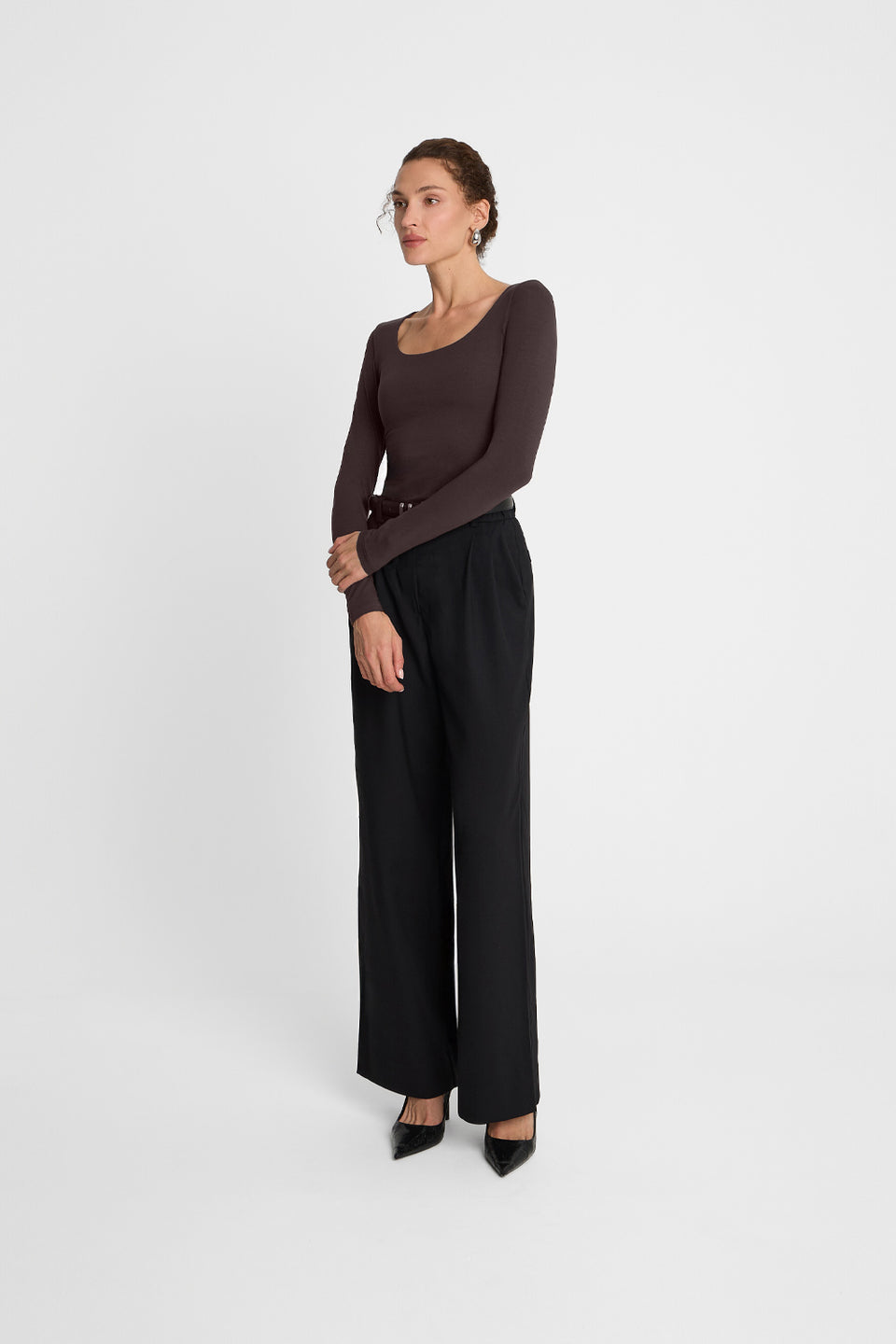 Miss Wonder Chocolate Long-Sleeved Top