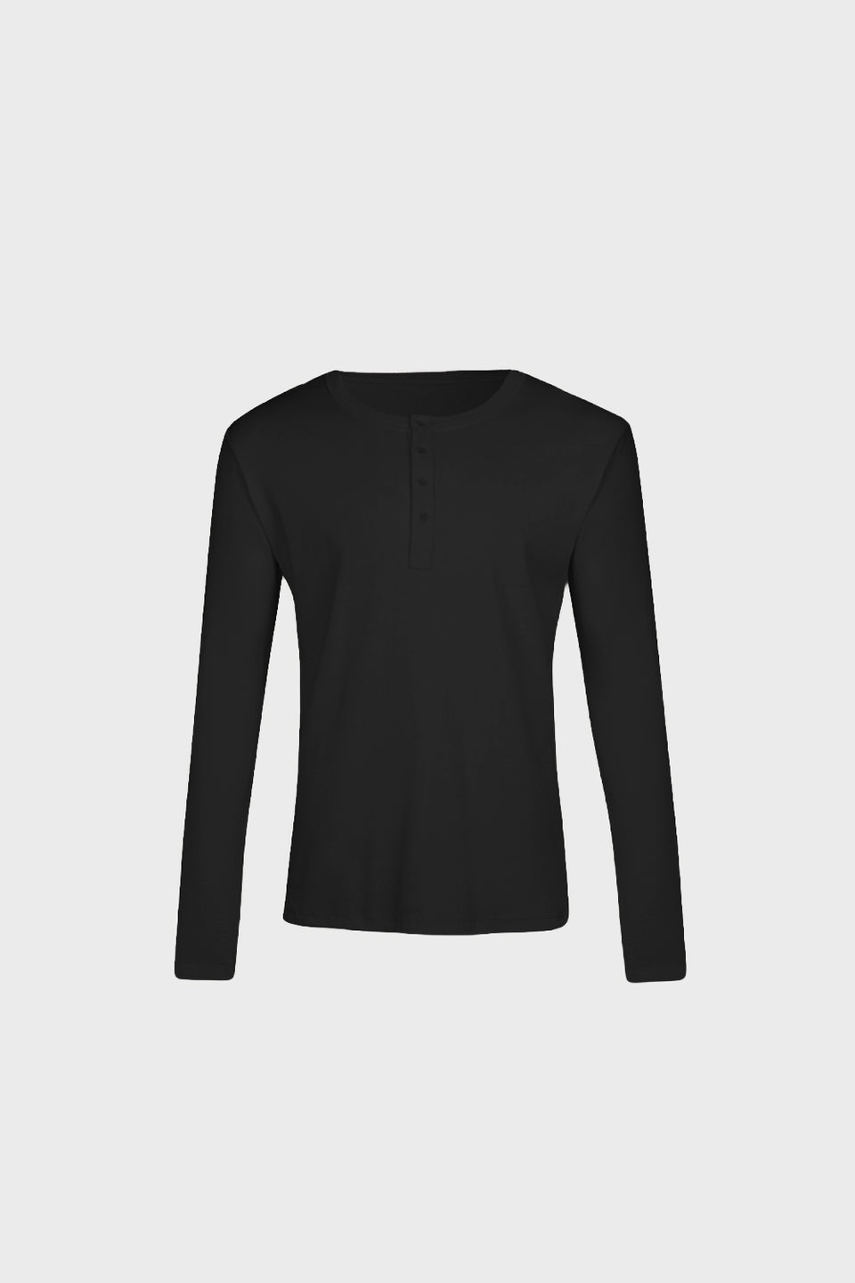 Mr Axis Black Long-Sleeved Top