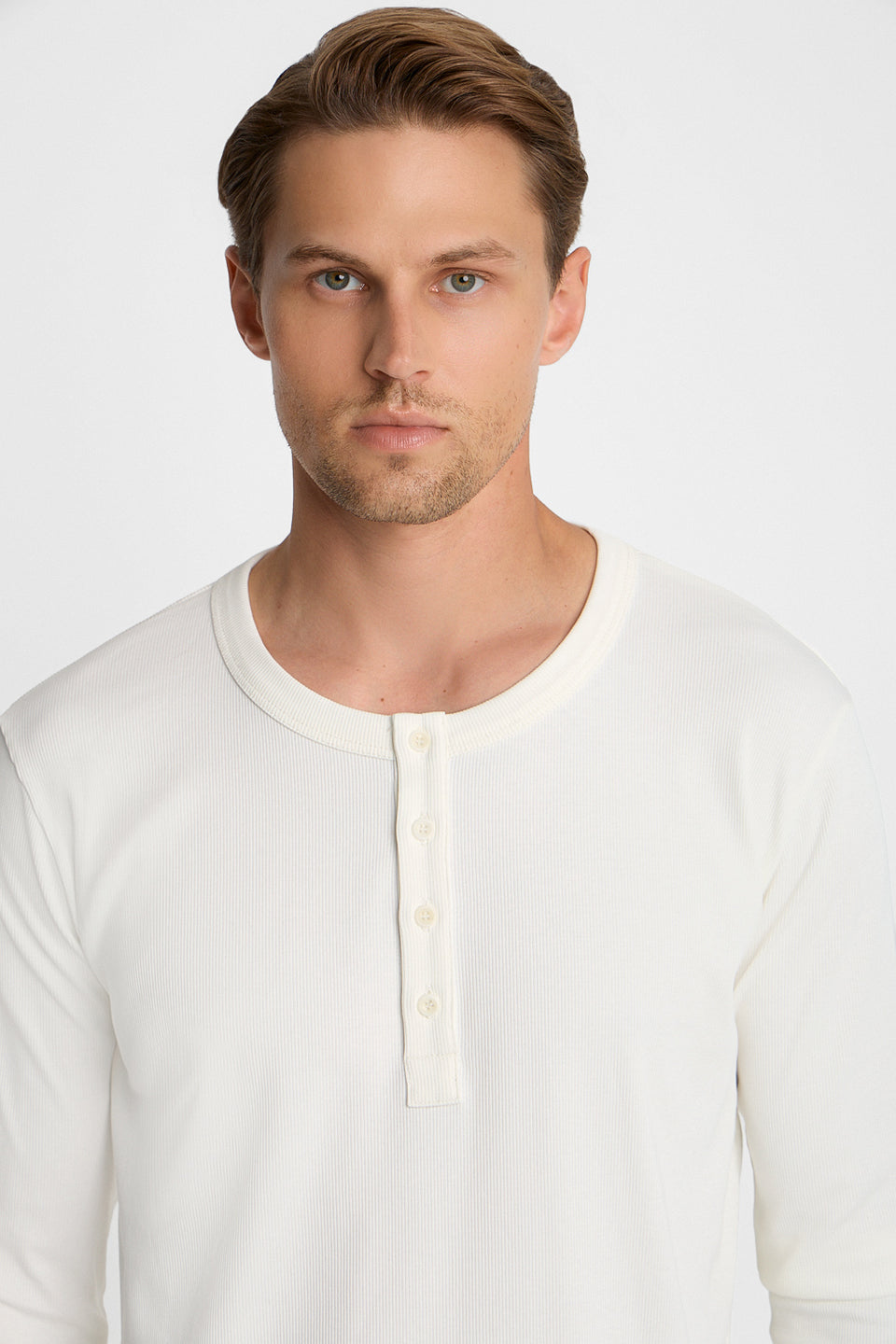 Mr Axis Off White Long-Sleeved Top