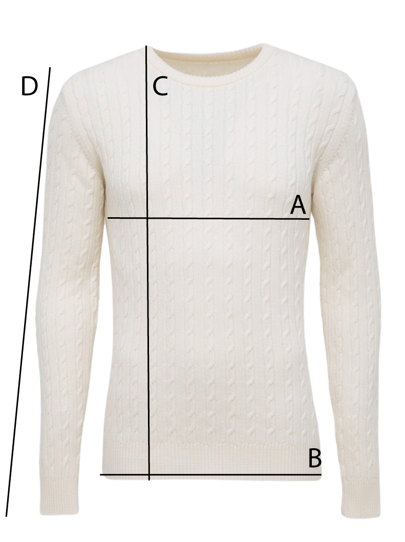 Sweter Mr Braid Creme