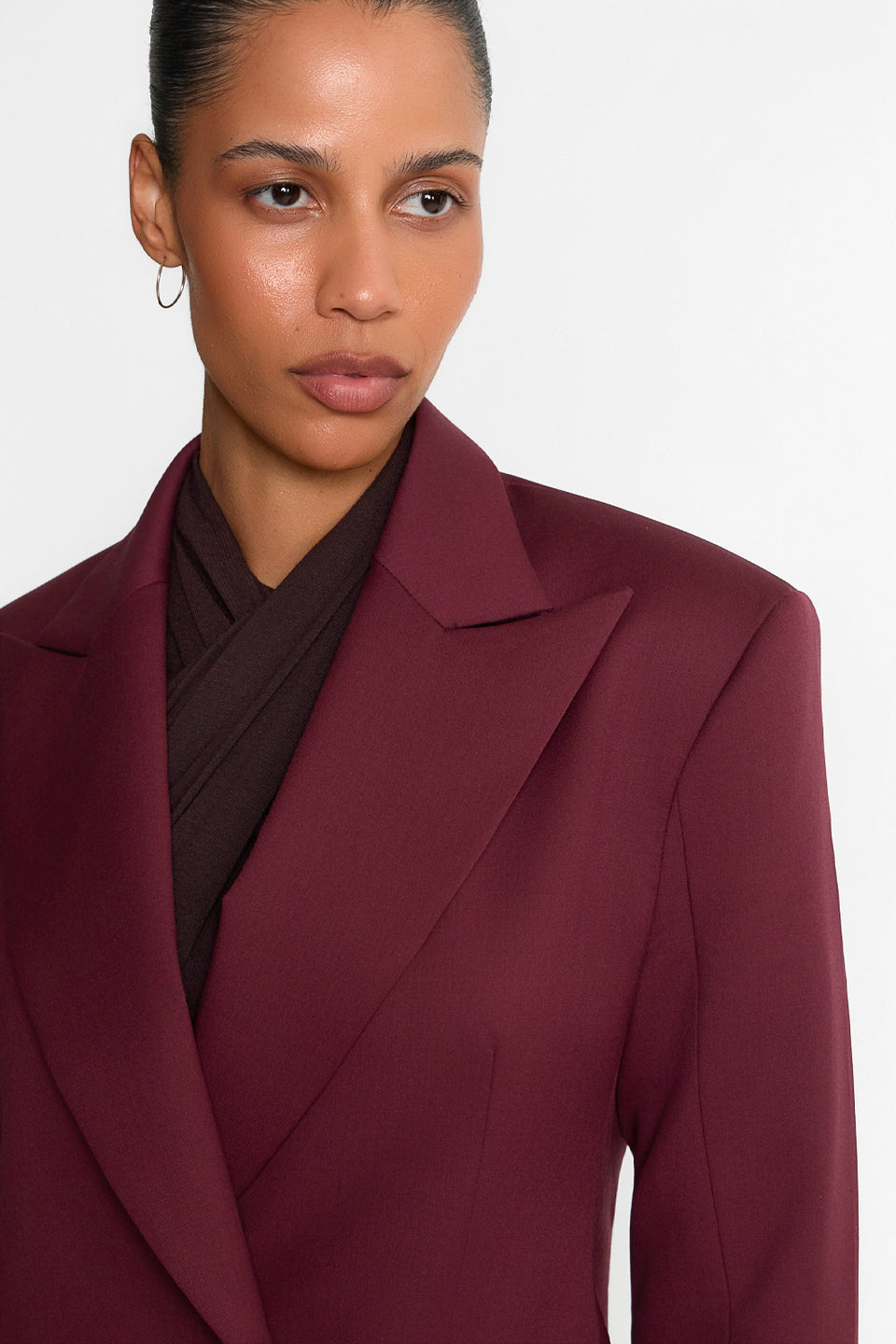 Miss Meryl Burgundy Blazer