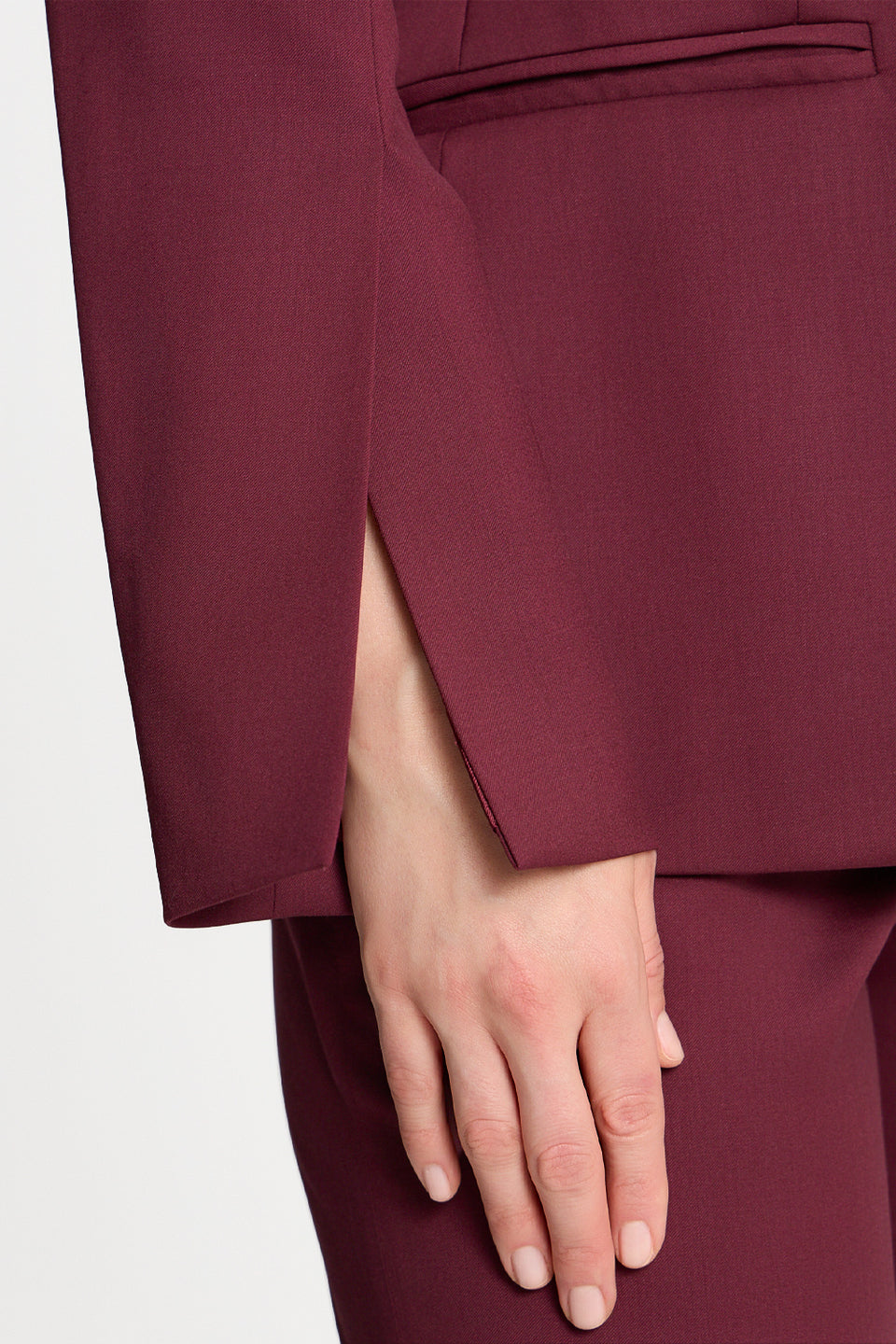 Miss Meryl Burgundy Blazer